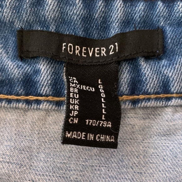 Forever 21 Button-Front Jean Skirt - Picture 9 of 10